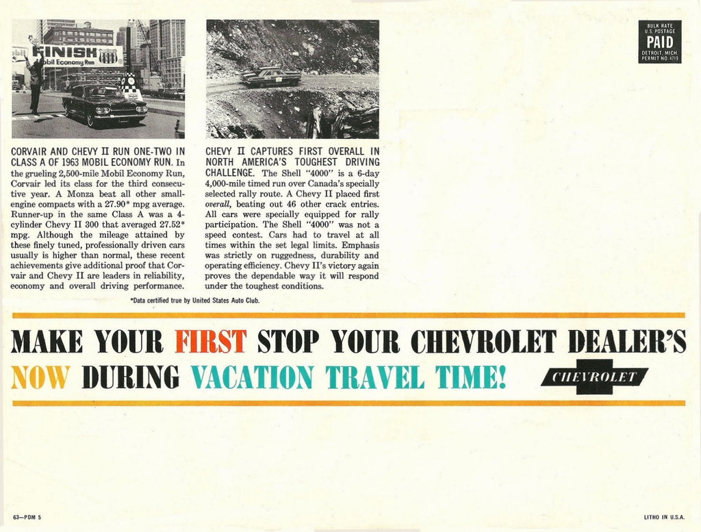 1963 Chevrolet Summer Mailer Page 8